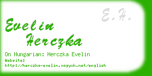 evelin herczka business card